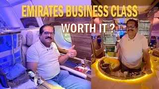 ✈️ एमिरेट्स बिझनेस क्लास अनुभव | Dubai ते मुंबई Luxury Flight Review