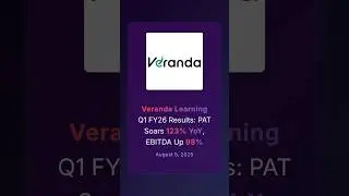Veranda Learning Q1 FY26 Results: PAT Soars 123% YoY, EBITDA Up 98% #financialresults #q1results