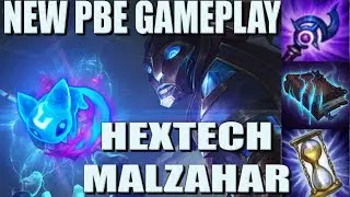 LOL - NEW HEXTECH MALZAHAR SKIN - NEW PBE GAMEPLAY