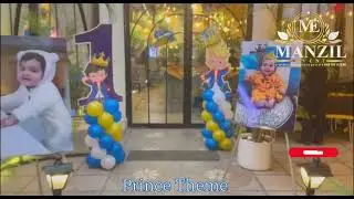 Royal Prince Theme Decoration by Manzil Event | Stunning Birthday Party Ideas #manzilevent #viral
