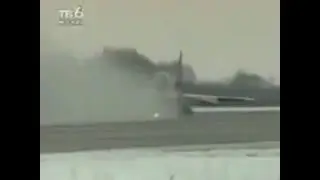 A Must see! Pilot pulls up landing gear while on runway!
