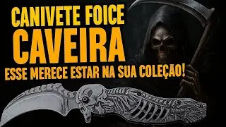 💥 TAUE TC01 Caveira 💀 Canivete Barato, Robusto e Estiloso! Perfeito pro EDC ✅