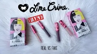 REAL vs FAKE $2: Lime Crime Velvetines 