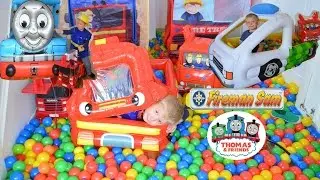Giant Ball Pit Inflatable Compilation Fireman Sam Thomas And Friends Feuerwehrmann Sam