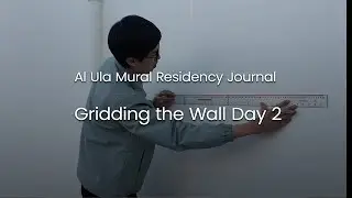 Gridding the wall Day 2