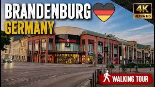 🇩🇪 Brandenburg in 4K 🇩🇪 | Historic City Walking Tour of Germany (16m, 60FPS)