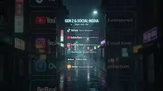 popular social media apps between Gen Z #reel #youtubeshorts