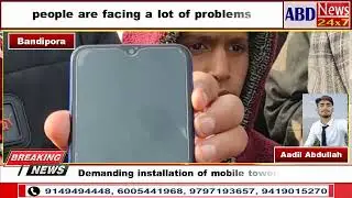 Several villages in Gurez Bandipora are without mobile network connectivity.