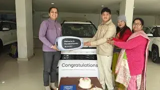 Taking the delivery of Our New Car Hyundai Exter Indian Car Of The year ☺️ #blog #hyundai #viral #yt