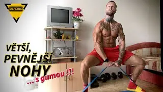 #193 Jak začít budovat OBJEM NOHOU s posilovací gumou ?! Cvičení doma pro začátečníky !