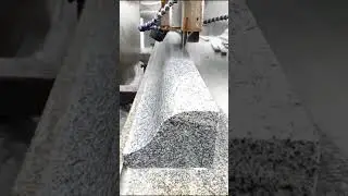 Granite Molding in Progress&mdash;Precision Carving with Advanced Machinery for Flawless Stone Details