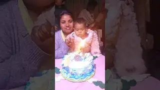 One year old birthday celebration 2026  // Nithran Barjo #shorts #birthday