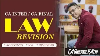 Score 20 to 30 marks in 60 mins| Inter & Final LAW | Revision of Dividend,Accounts,IOS| May-june 19