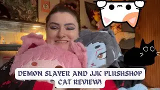 THREE NEW PLUSHSHOP CAT UNBOXINGS! (And review!) Rengoku, Geto and Itadori | Taechichu