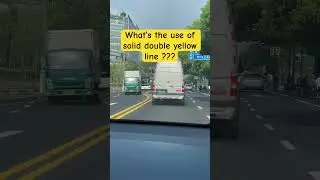 Solid yellow line on roads