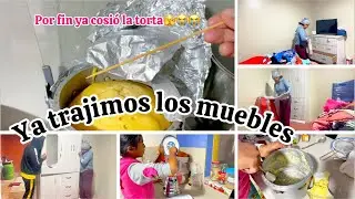 NUEVOS muebles para la casa ✅preparando torta en estufa para mi hija🥧