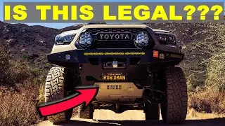 Am I Legal?  Front License Plate Location - California