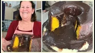 BOLO VULCÃO DE CENOURA - Receitas da vó Lurdes