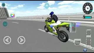 Super Bike Train Station Fuel Refuel In Front Of Super Train - 3D Driving Class Simulation