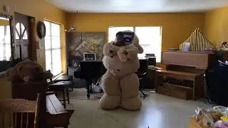 Costco 93 inch Teddy bear costume test #7 design by Kris Nicholson
