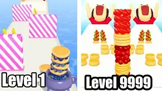 PANCAKE 🍔 RUN :BIG UPDATE !! All Levels Gameplay Walkthrough (Android,iOS) Level 33-34