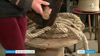 A Thiviers Anita tient la dernière corderie artisanale de France