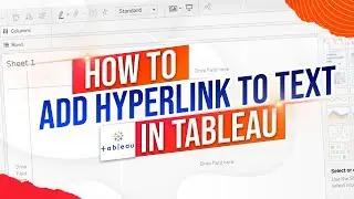 Как добавить гиперссылку к тексту в Tableau с помощью действий URL-адресов на рабочем листе или п...
