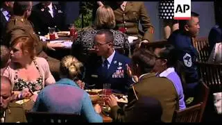 President and UK PM hold barbecue for military