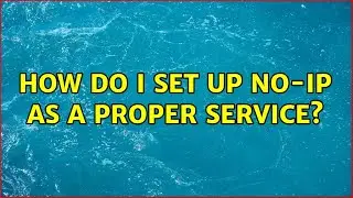 How do I set up No-IP as a proper service? (2 Solutions!!)