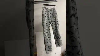 safe to say these pants are eye-catching 👁️ #screenprinting #upcycling #thriftedfashion #diy