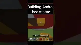 Building Andreo bee statue in minecraft #shorts #minecraft #statue