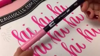 #letterattack Lettering Lessons - Schatten & Licht beim Brush Lettering