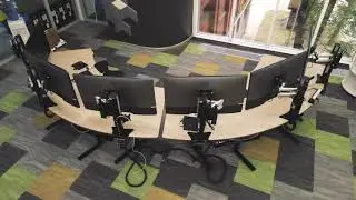 Monitor Lift For Control Room