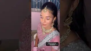 Beautiful bride joothika on her reception look #shorts #youtubeshorts #shortvideos #receptionmakeup