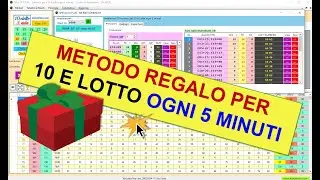 METODO REGALO PER IL 10 E LOTTO OGNI 5 MINUTI #10elotto #10ELOTTO5MINUTI #previsionigratis
