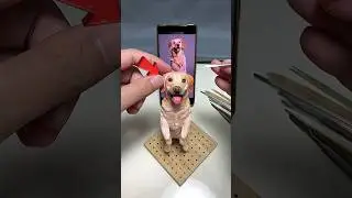 😱 clay తో dog ని తయారు చేస్తాడు 👀 #shorts #ytshorts