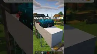 Automatic Sculk Sensor Door! #shorts
