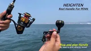 HEIGHTEN Fishing Spinning Reel Handle for Penn Spinfisher /Slammer /Battle/Pursuit/Fierce 1000-4500