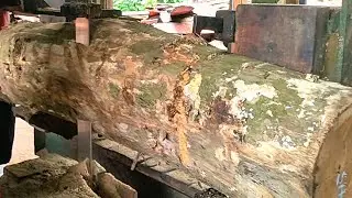 Amazing process of working with teak wood by local residents for house frame materials 