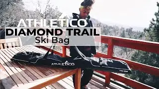 Athletico Diamond Trail Padded Ski Bag - Single Ski Travel Bag to Transport Skis