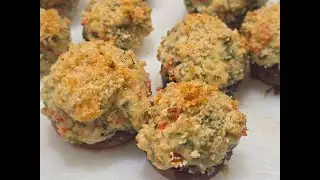 HOW TO MAKE AN AMAZING STUFFED MUSHROOMS/COMO FAZER UM SURPREENDENTE COGUMELO RECHEADO COM REQUEIJAO