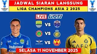 Jadwal Siaran Langsung Liga Champions Asia 2 2025 Hari ini - Persib vs Lion City - Selasa 11 NOV