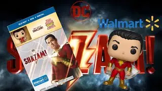 (Walmart exclusive)Shazam! Movie with pocket pop keychain and Shazam Funko pop.