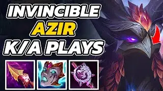 CHALLENGER AZIR GAMES. K/A PLAYS ONLY. LOL META. 60% WIN AZIR MIDDLE