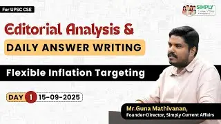 Editorial Analysis & Daily Answer Writing | Day 1 (15/09/2025) | FIT | UPSC | Guna Mathivanan
