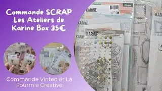 [HAUL Scrap #2] La box suprise LADK, achats La Fourmie Creative et Vinted #unboxing #scrapbooking 