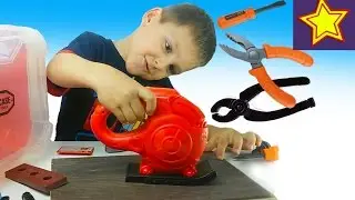 Игрушки. Набор инструментов для детей Пилим лобзиком Kids set toys video