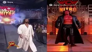 Sora AI:Jesus Vs Satan WCW Monday Nitro Wrestling Match (1998)