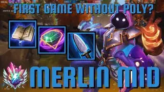 FIRST GAME WITHOUT POLY? - Merlin Mid Smite 2 Gameplay