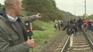 Flüchtlinge überrennen österr./slow. Grenzübergang Spielfeld: Steffen Schwarzkopf berichtet